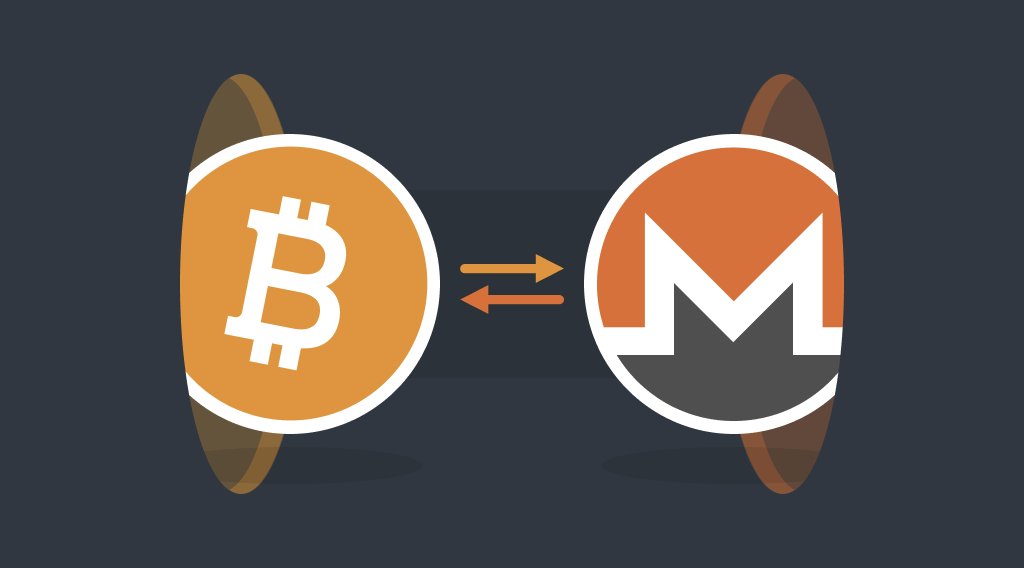 Monero and Litecoin coins — the cryptocurrencies Dark Matter accepts, with Bitcoin left off the platform